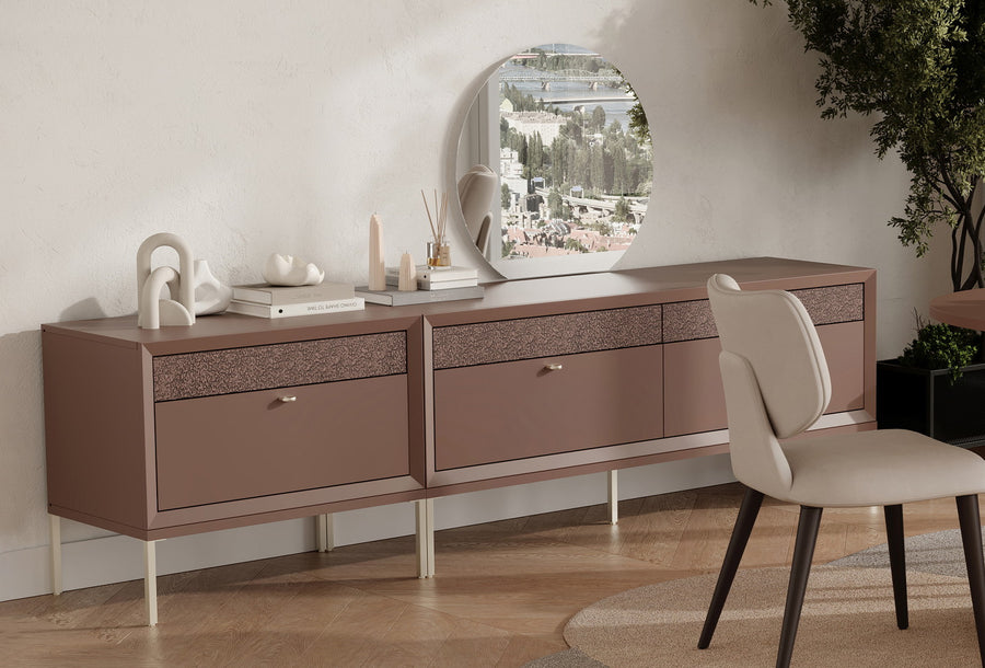 Fit & Flex 2 met Lade met Poten Module - Sorbet, 80x67 cm (BxH)