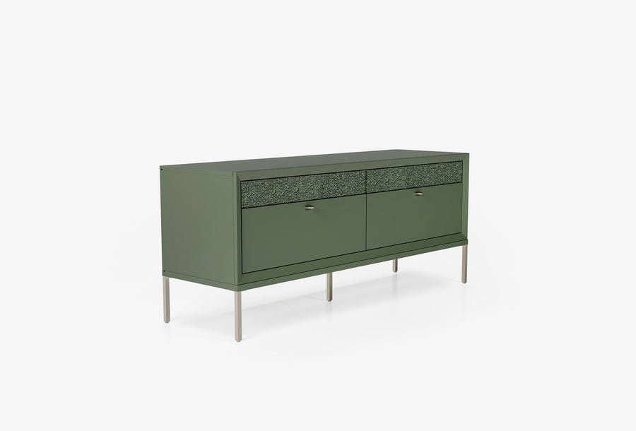 Fit & Flex 4 met Lade met Poten Module - Groen, 160x67 cm (BxH)