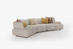 Block Visions Modulaire Hoek Fauteuil, Chenille, Wit