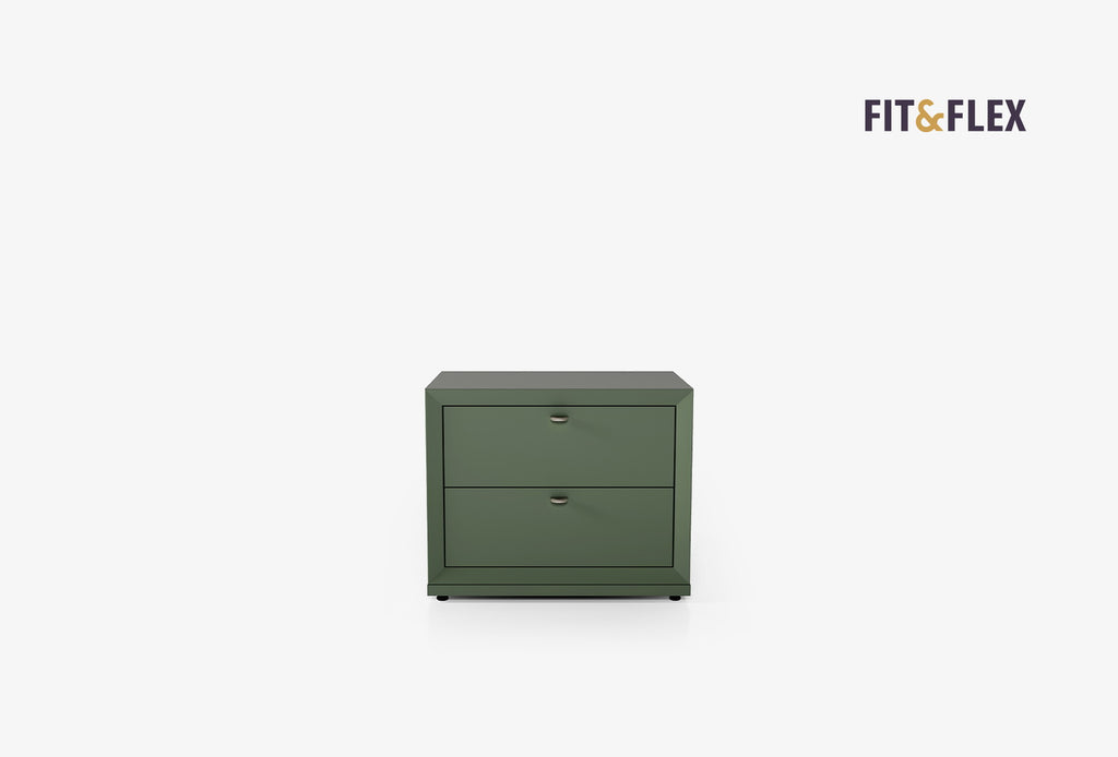 Fit & Flex 2 met Lade met Bedbodem Module - Groen, 60x49 cm (BxH)