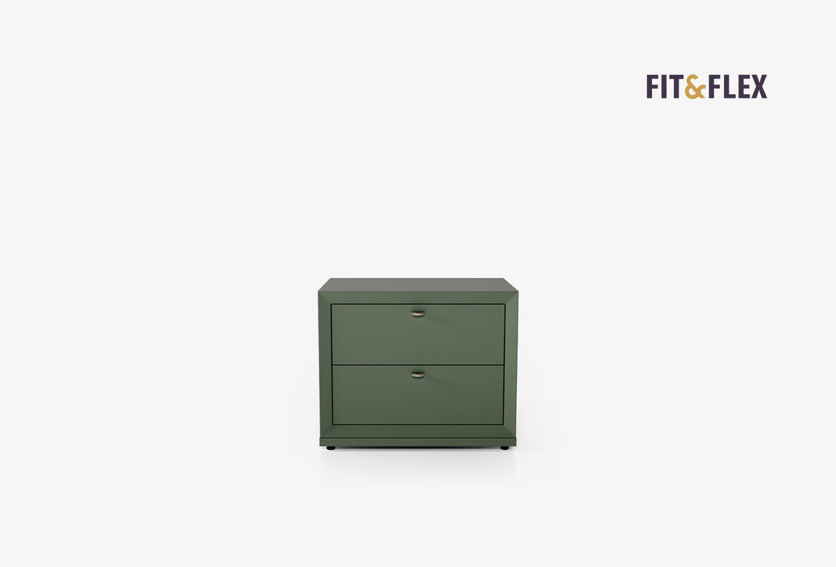 Fit & Flex 2 met Lade met Bedbodem Module - Groen, 60x49 cm (BxH)