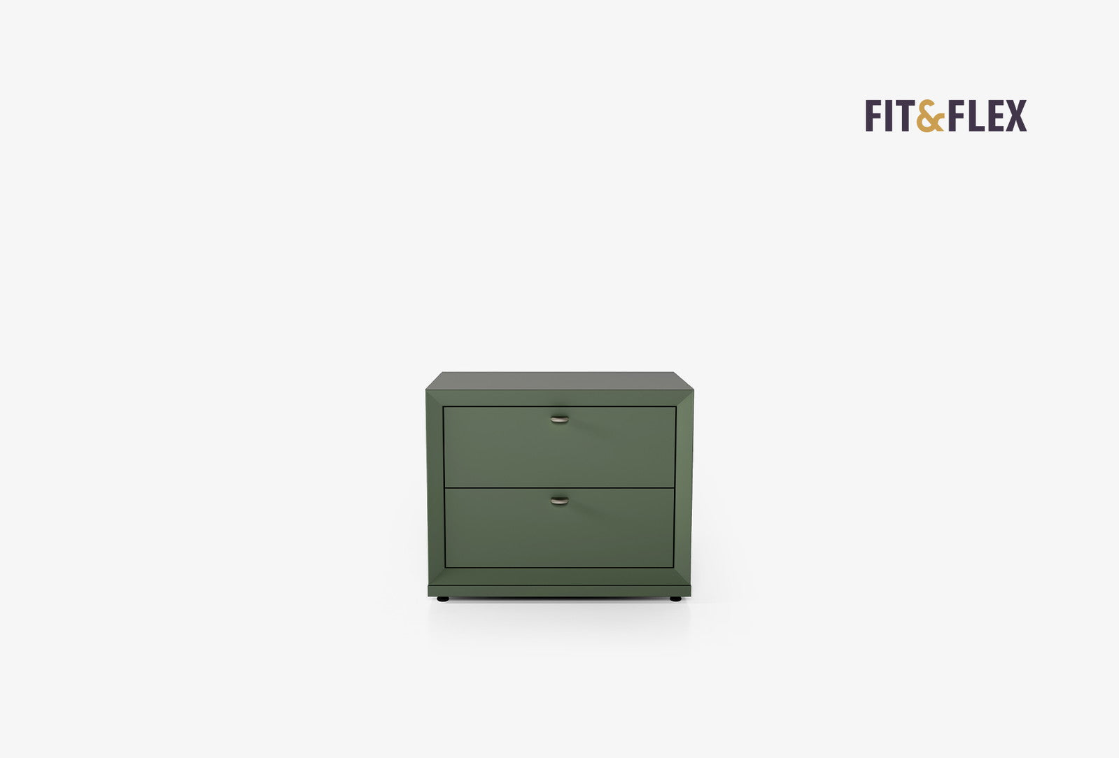 Fit & Flex 2 met Lade met Bedbodem Module - Groen, 60x49 cm (BxH)