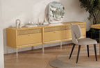 Fit & Flex 2 met Lade met Poten Module - Geel, 80x67 cm (BxH)