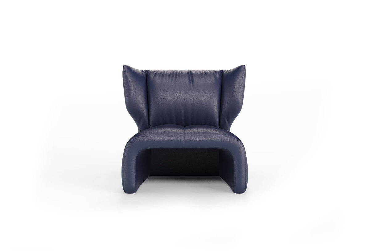 Puddle Fauteuil, Echt Leer, Marine