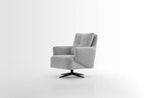 Bold Fauteuil - Draaibaar met Poten,Geweven Stof, Grijs