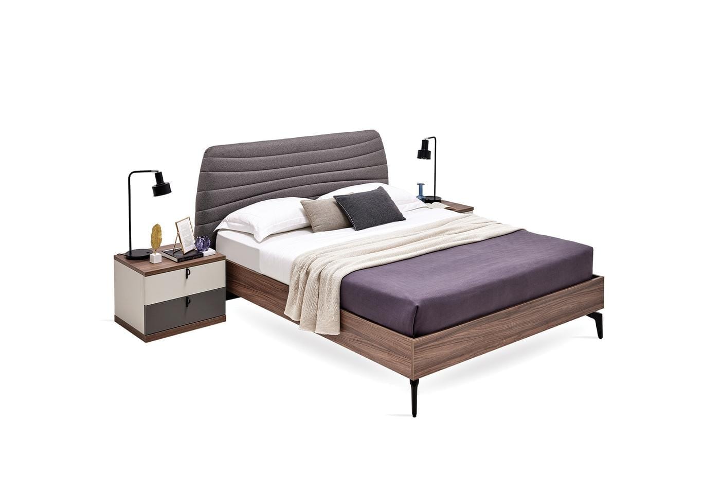 Ledikant incl. Hoofdbord Cordell 160x200