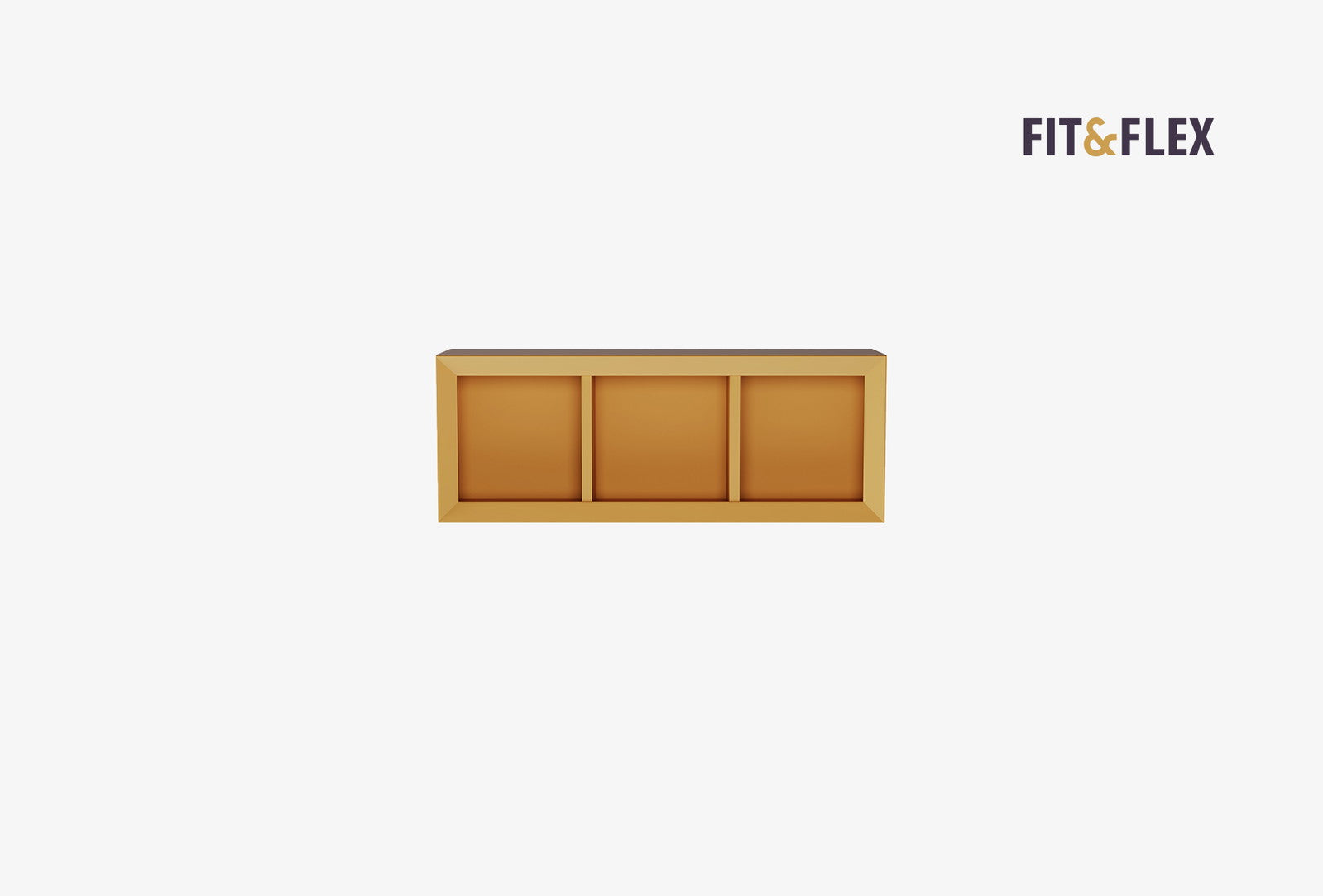 Fit & Flex Wandmodule - Geel, 80x30 cm (BxH)