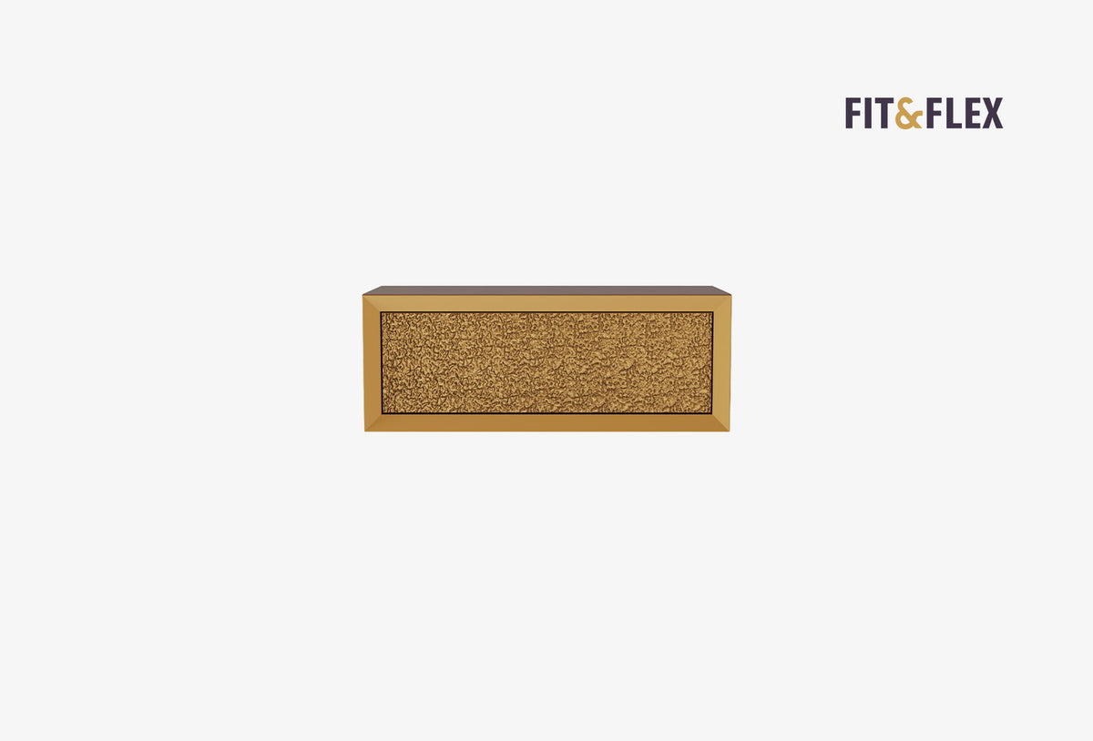 Fit & Flex Wandmodule met Lade - Geel, 80x30 cm (BxH)
