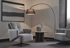 Bold Fauteuil - Draaibaar met Poten,Geweven Stof, Grijs
