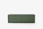 Fit & Flex 4 met Lade met Bedbodem Module - Groen, 160x49 cm (BxH)
