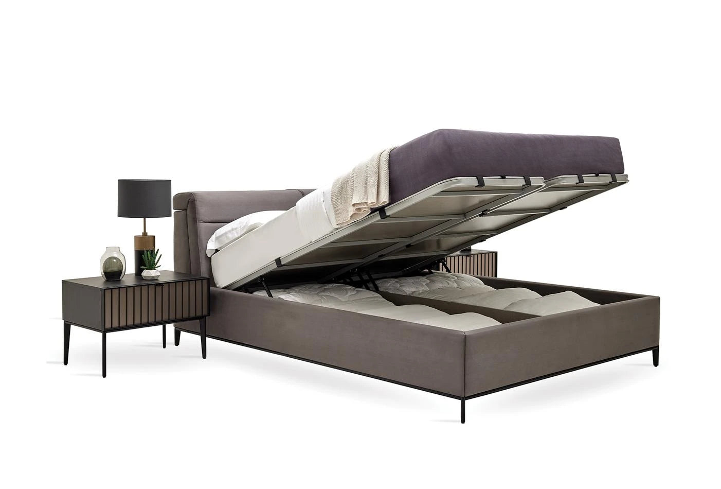 Yatas Bedding | Riga Baza Bed 160x200 | Boxsprings | Met Opbergruimte