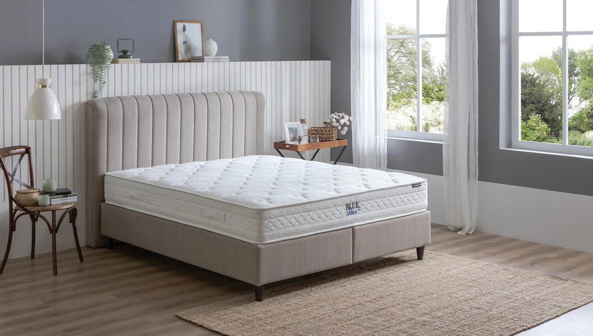 Yatas Bedding | Lento Baza Incl. Somni Hoofdbord en Matras 3 in 1 Set | Boxsprings | Met Opbergruimte