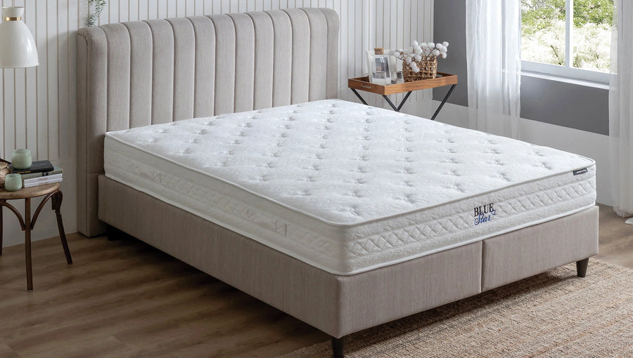Yatas Bedding | Lento Baza Incl. Somni Hoofdbord en Matras 3 in 1 Set | Boxsprings | Met Opbergruimte