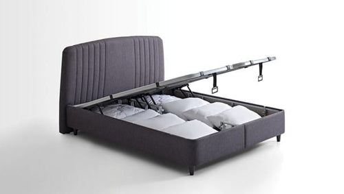 Yatas Bedding | Canto Baza Boxspring 2 in 1 Set met Silver Hoofdbord | Boxsprings | Met Opbergruimte