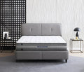 Lento Boxspring met Opbergruimte | Cool Action Hoofdbord incl. Ionic Energy Pro Matras | 3 in 1 Set - 180x200 - Creme (14207)