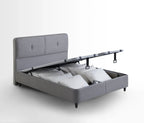Lento Boxspring met Opbergruimte | Cool Action Hoofdbord incl. Ionic Energy Pro Matras | 3 in 1 Set - 180x200 - Creme (14207)