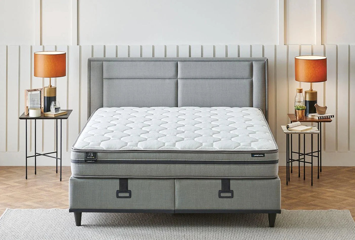 Yatas Bedding | Fresh Sense Baza 3 in 1 Set 160x200 Grijs 4705 | Boxsprings | Met Opbergruimte