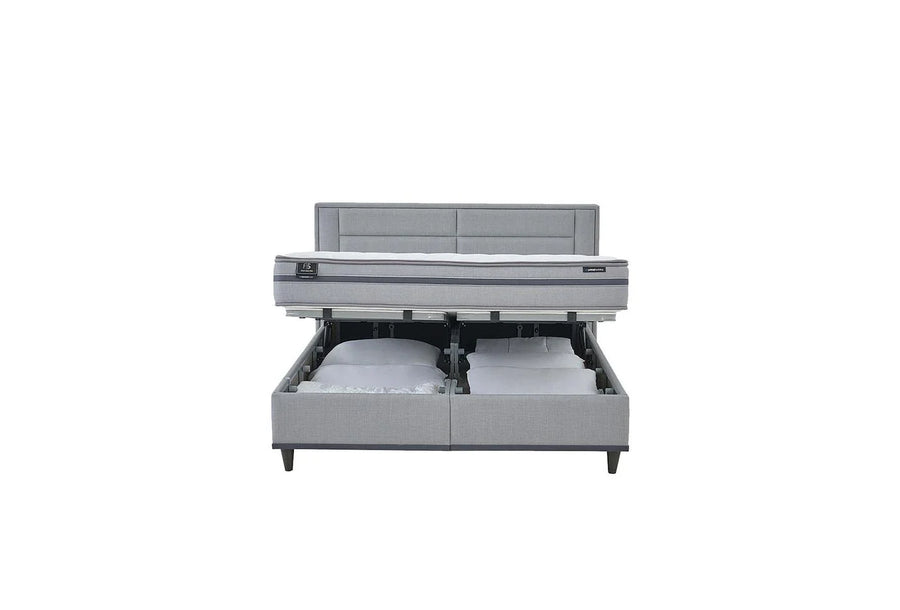 Yatas Bedding | Fresh Sense Baza 3 in 1 Set 160x200 Grijs 4705 | Boxsprings | Met Opbergruimte