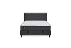 Yatas Bedding | Ionic Energy Pro Baza Incl. Matras 160x200 Antraciet | Boxspring | Met Opbergruimte