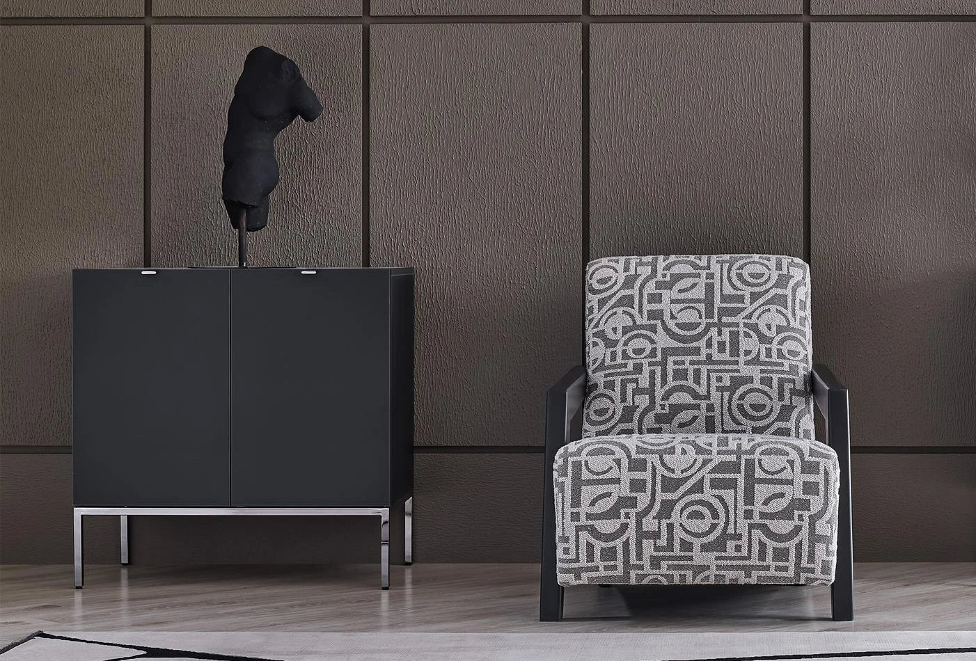 Legato Dressoir Kast met 2-Deuren Zwart