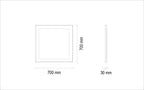 Legato Spiegel Dressoir Kast Zwart 70x70