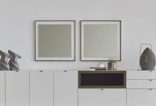 Legato Spiegel Dressoir Kast Wit 70x70