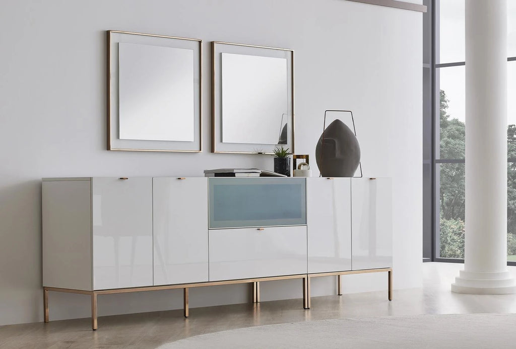 Legato Spiegel Dressoir Kast Wit 70x70