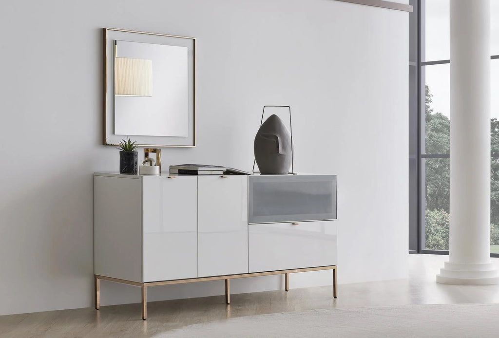 Legato Spiegel Dressoir Kast Wit 70x70