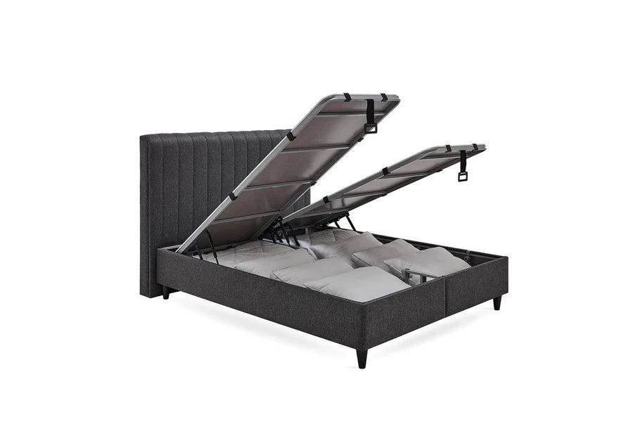 Yatas Bedding | Lento Baza Incl. Hoofdbord 140x200 | Boxspring | Met Opbergruimte