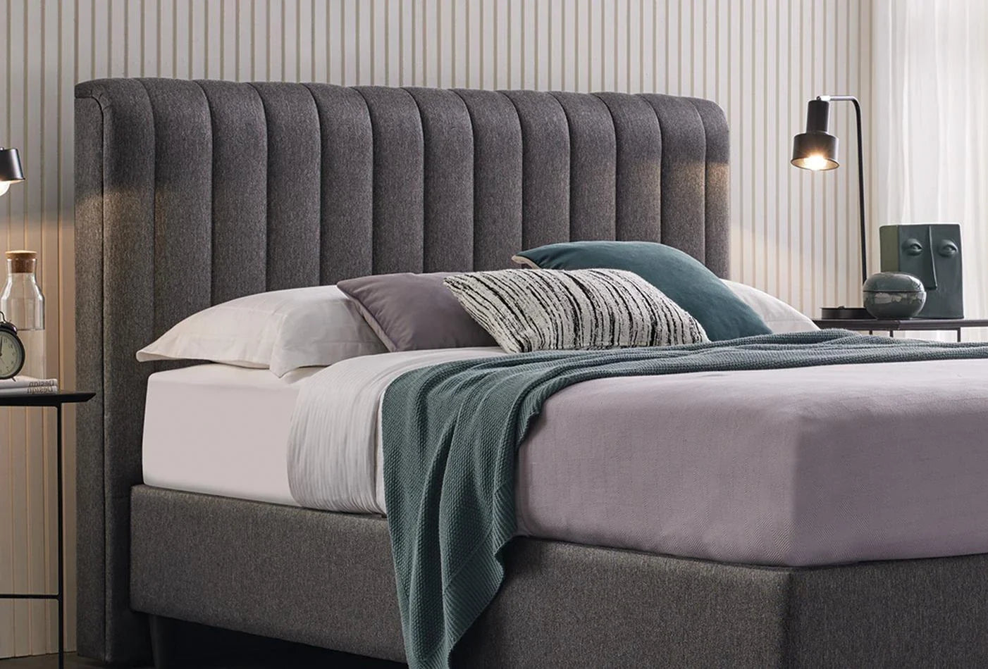 Yatas Bedding | Lento Baza Incl. Hoofdbord 140x200 | Boxspring | Met Opbergruimte