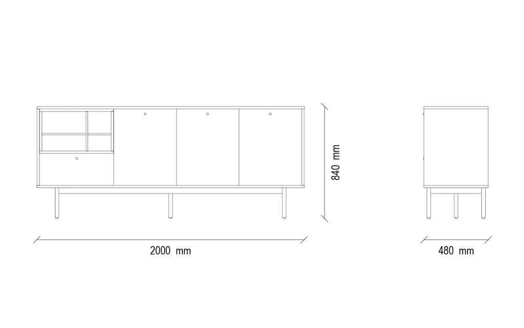 Loreto Dressoir Kast