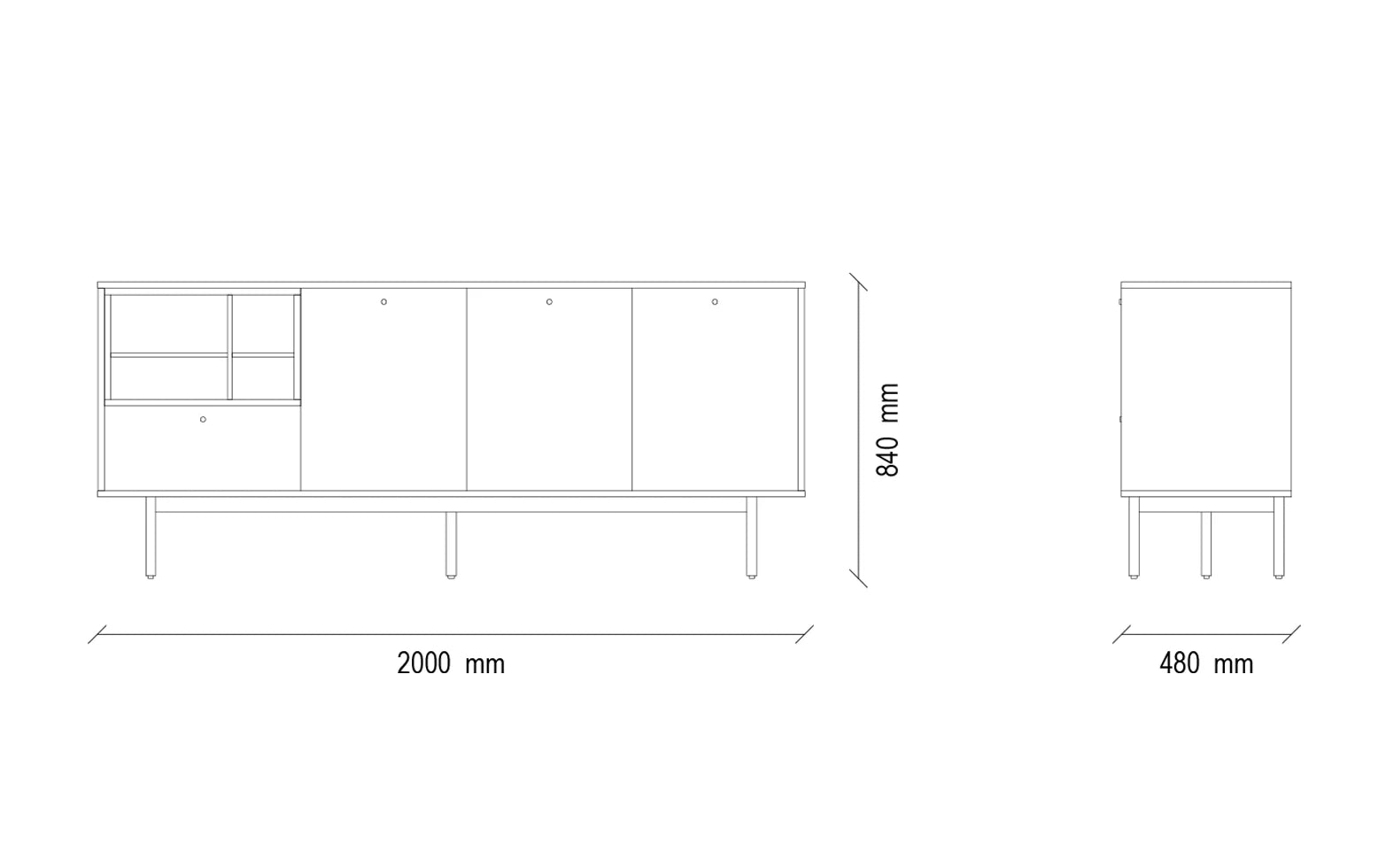 Loreto Dressoir Kast