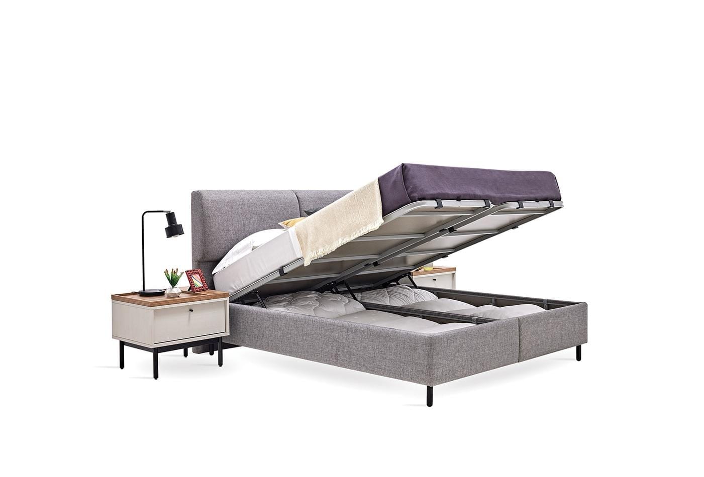 Yatas Bedding | Loreto Baza Exclusive Set 1 | Boxsprings | Met Opbergruimte