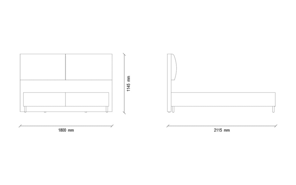 Yatas Bedding | Loreto Baza Exclusive Set 1 | Boxsprings | Met Opbergruimte