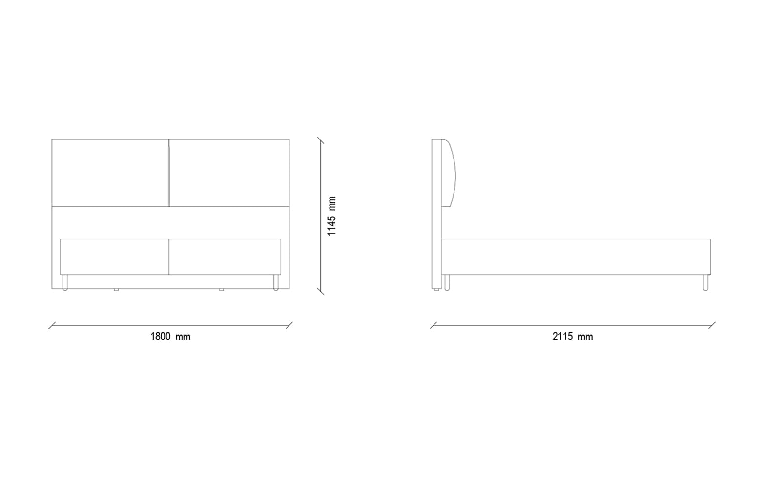 Yatas Bedding | Loreto Baza Exclusive Set 1 | Boxsprings | Met Opbergruimte