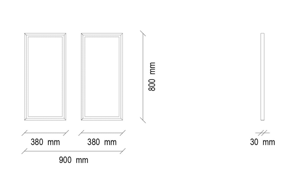 Loreto Spiegel Dressoir Kast/ Exclusive 1