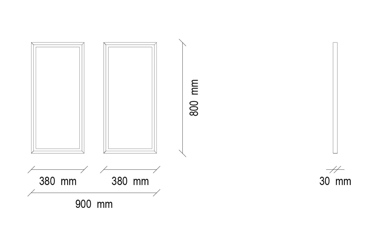 Loreto Spiegel Dressoir Kast/ Exclusive 1
