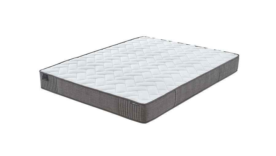 Los Wool Sense Pro matras met grijze rand op een witte achtergrond