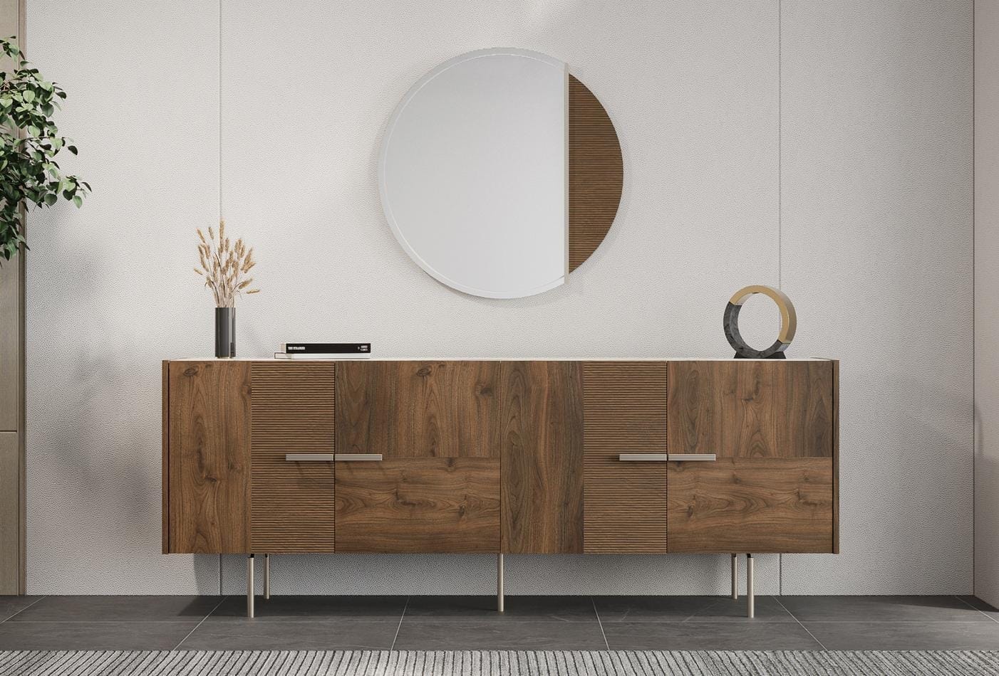 Pavia Spiegel Dressoir Kast