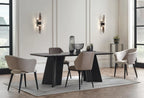 Riga Eettafel Zwart 200x100