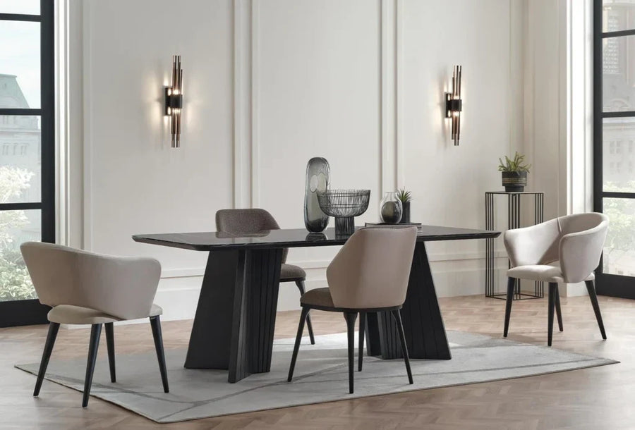 Riga Eettafel Zwart 200x100