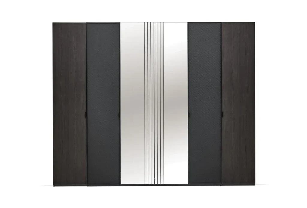 Riga Schuifdeurkast Combi Draaideur 220cm
