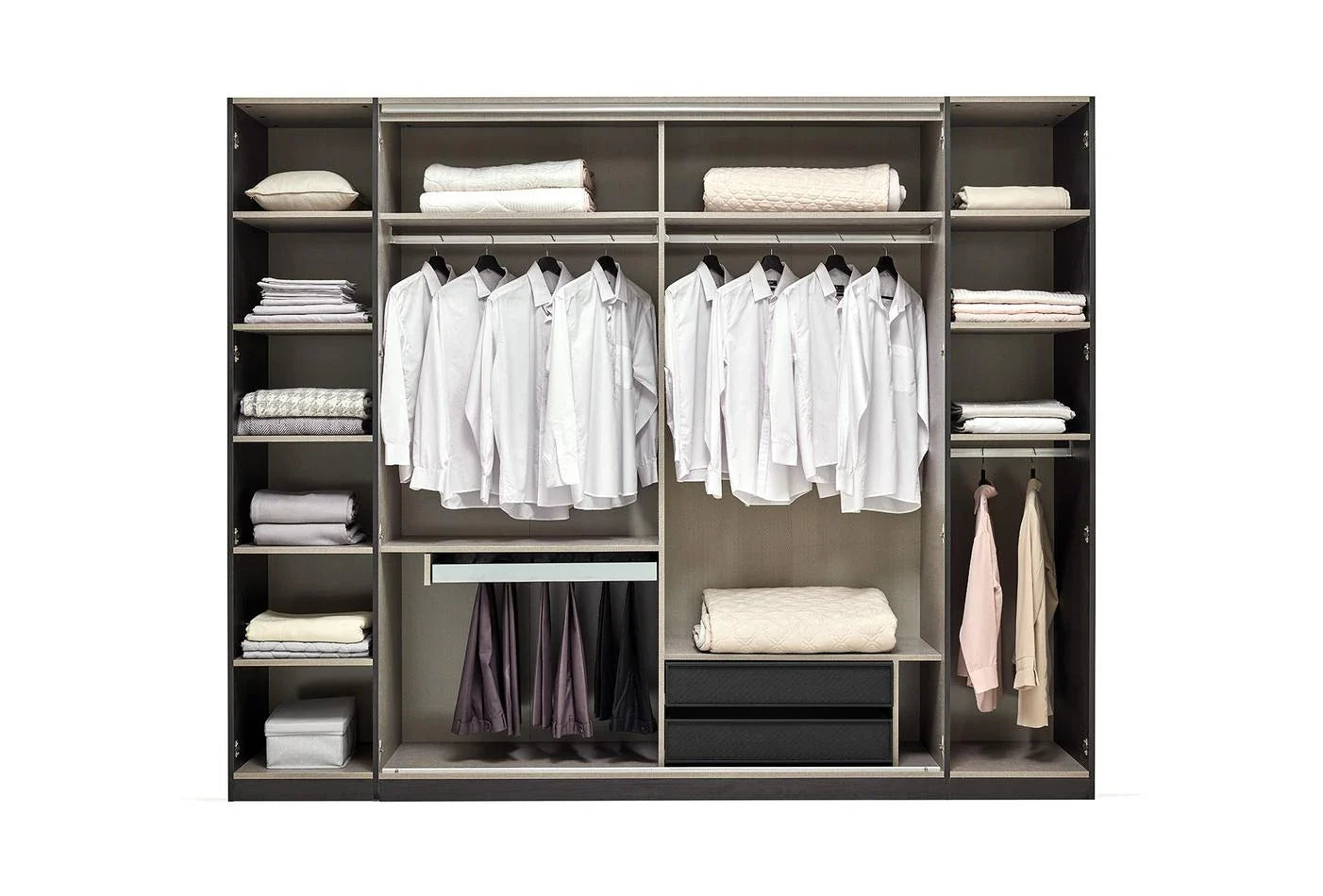 Riga Schuifdeurkast Combi Draaideur 220cm