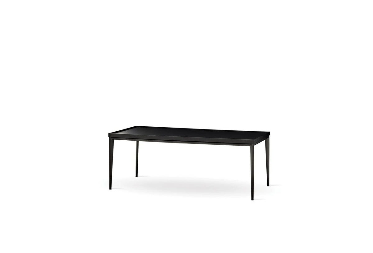 Riga salontafel van 115 cm in zwart marmerlook op witte achtergrond