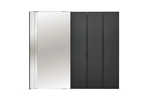 Riga Schuifdeurkast Combi Draaideur 220cm