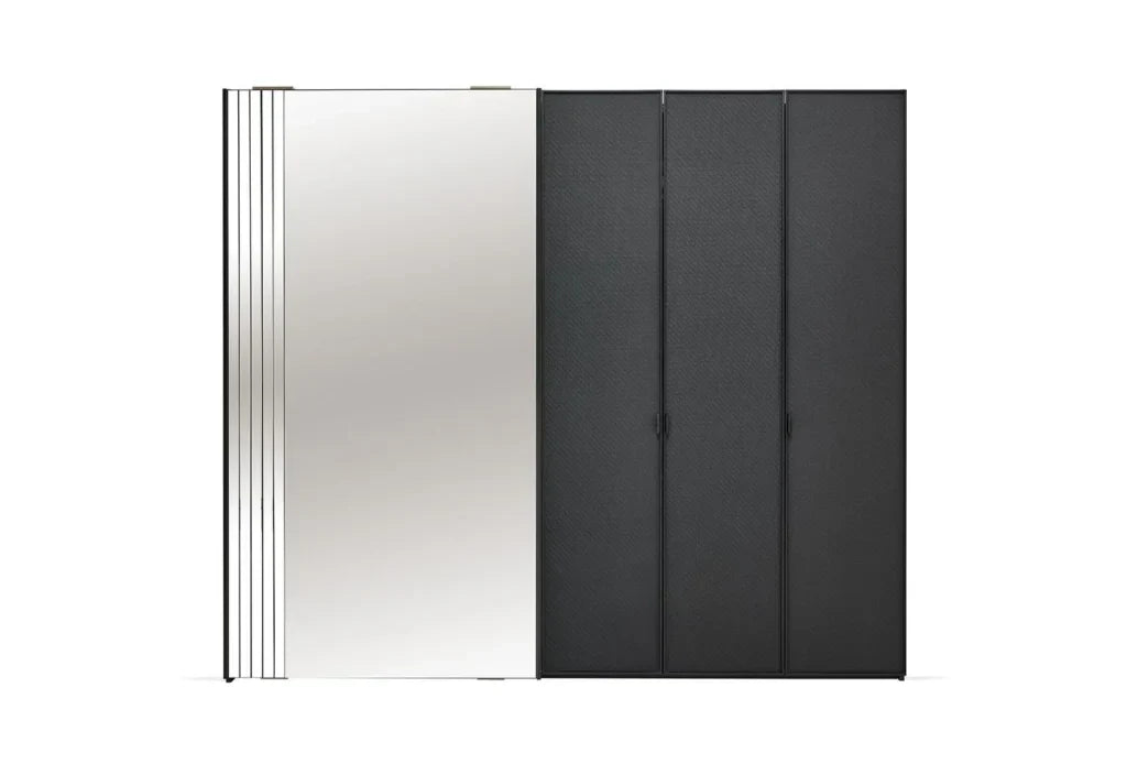 Riga Schuifdeurkast Combi Draaideur 220cm