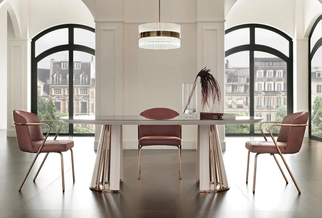 Vienna Eettafel 220x110 Poeder - Showroom Model -