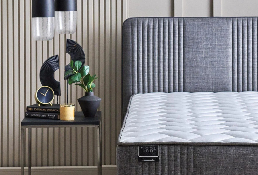 Yatas Bedding | Wool Sense Baza 160x200 Antraciet 3 in 1 Set | Boxspring | Met Opbergruimte