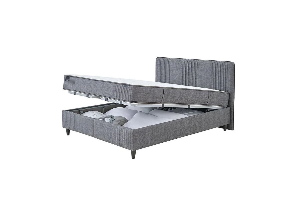 Yatas Bedding | Wool Sense Baza 160x200 Antraciet 3 in 1 Set | Boxspring | Met Opbergruimte