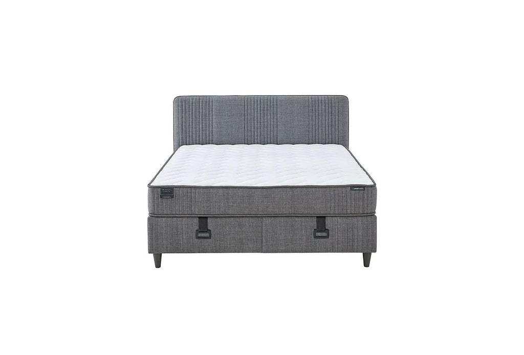 Yatas Bedding | Wool Sense Baza 160x200 Antraciet 3 in 1 Set | Boxspring | Met Opbergruimte